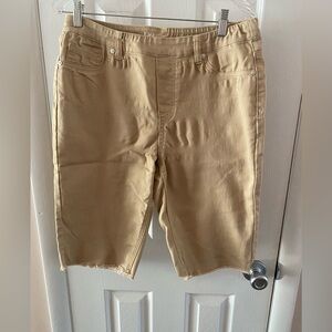 Diane Gilman Frayed Edge Bermuda Shorts
